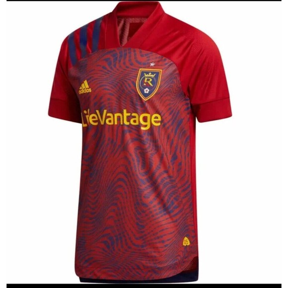 Men's Adidas Authentic Real Salt Lake 20/21 Home Authentic Jersey EH6191 Size XL - Picture 7 of 9